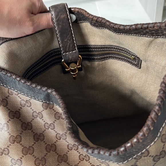 Gucci New Jackie Bag GG Coated Canvas Large - Picture 15 of 16